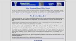 Desktop Screenshot of classof1964usafa.org